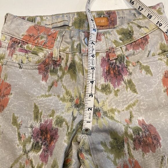 Anthropologie pilcro, and the Letterpress STET floral jeans, size 26 - Picture 6 of 8